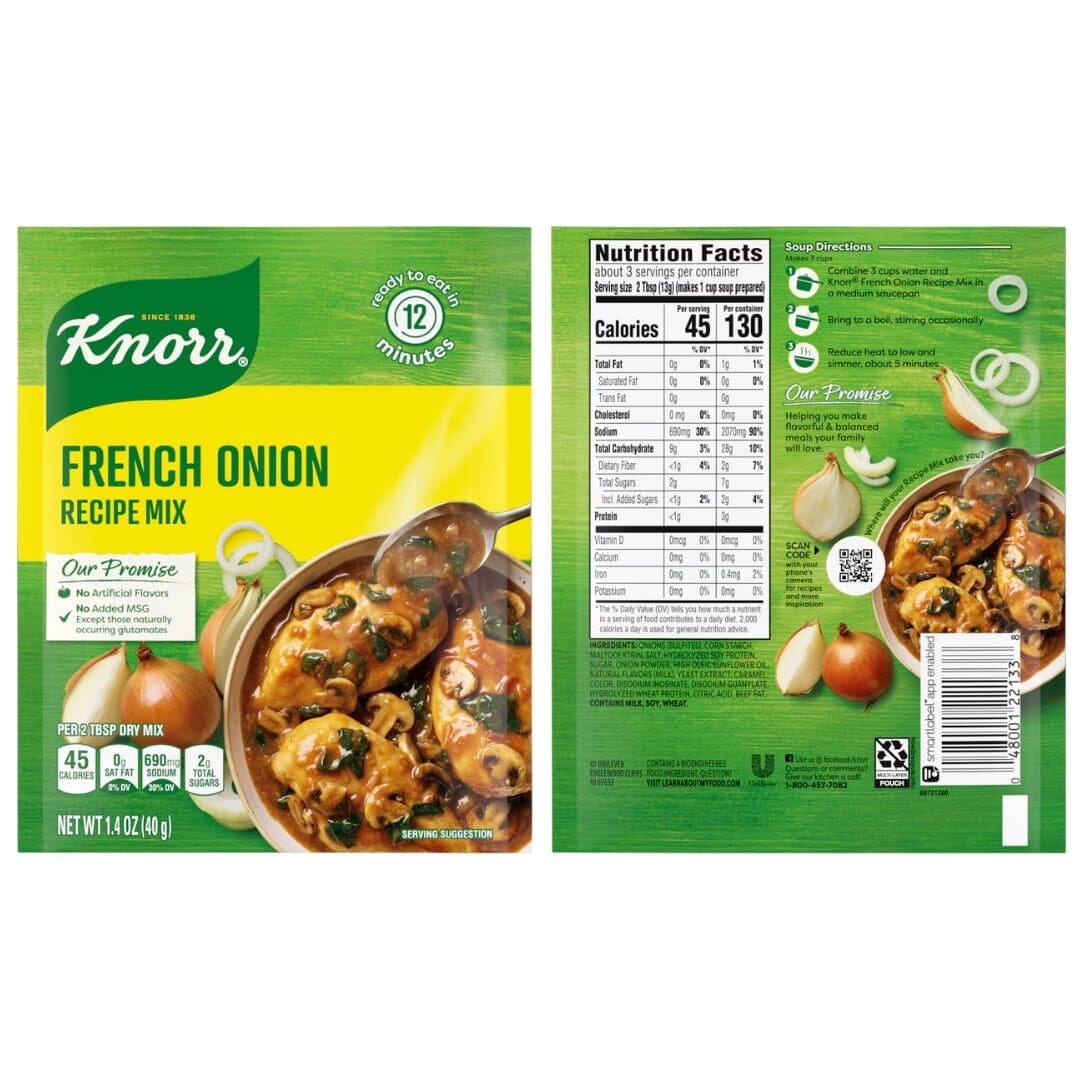 Knorr French Onion Recipe Mix 1.4 Ounce (Pack of 3)