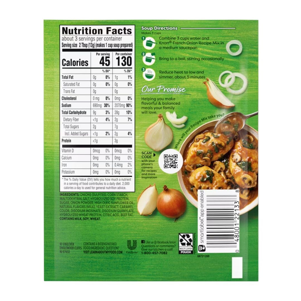Knorr French Onion Recipe Mix 1.4 Ounce (Pack of 3)