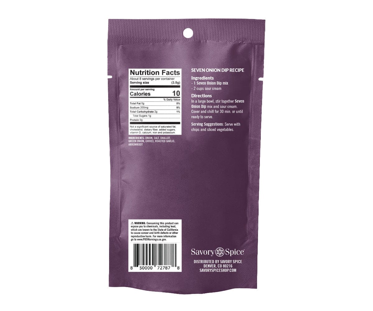 Seven Onion Dip Mix